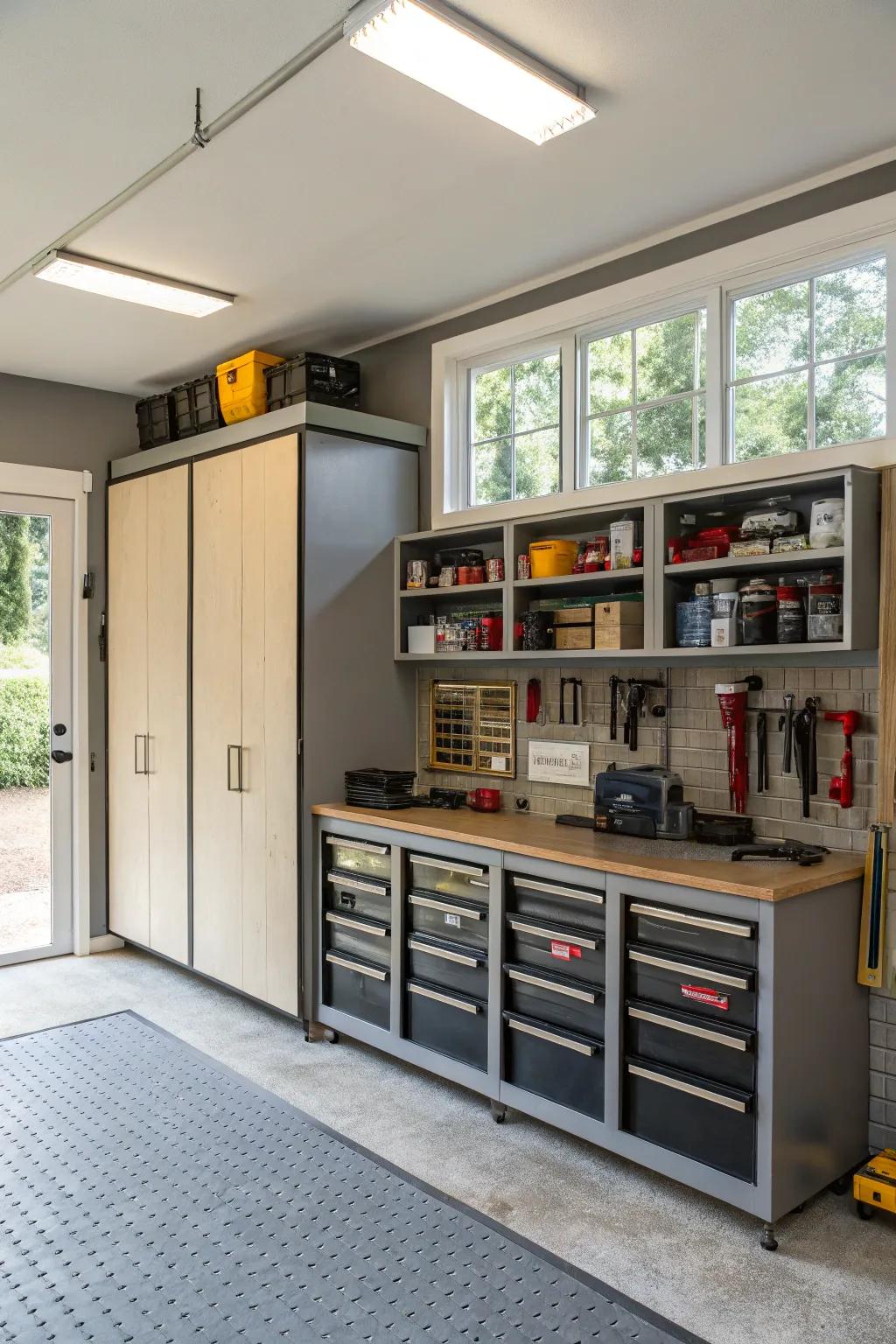 Clever storage ensures your man cave is structured and useful.
