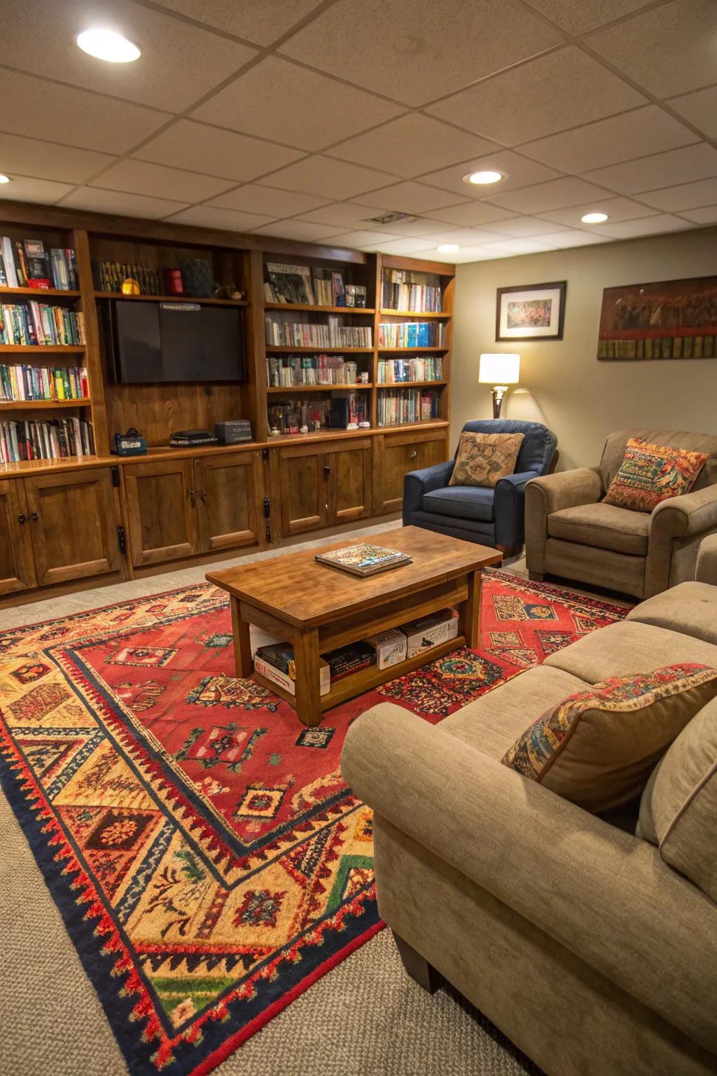 Carpets add personality and warmth to your area.
