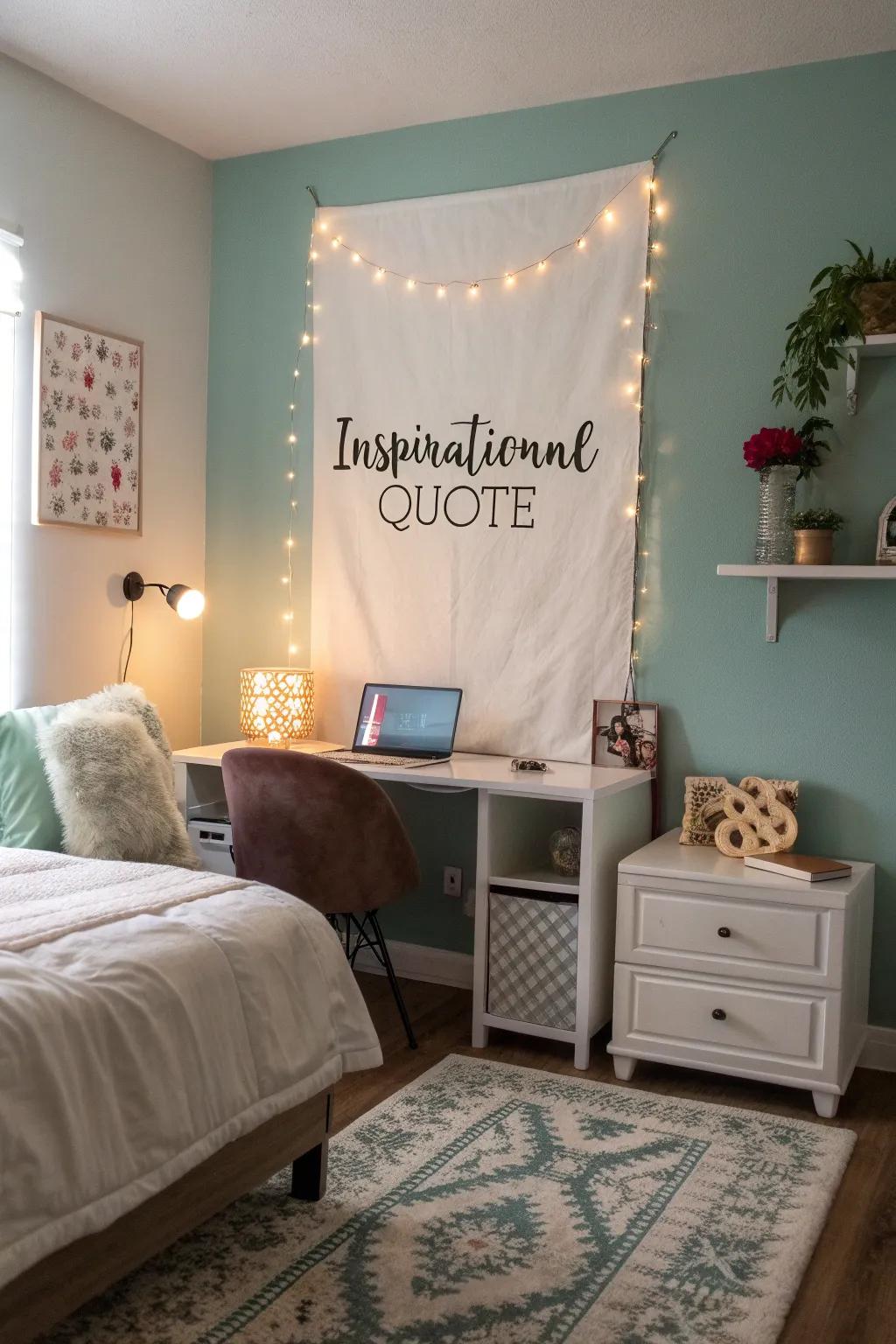 Motivational saying artworks brighten any space with words of wisdom.