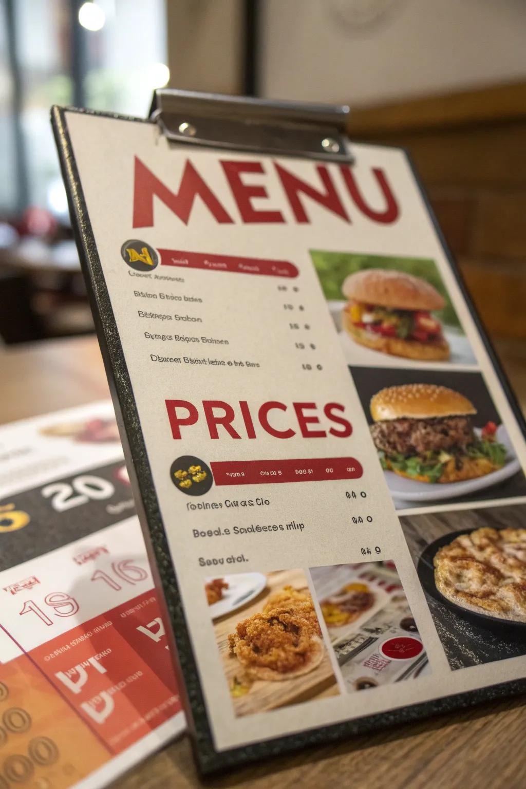 Transparent pricing boosts menu readability and guest comfort.