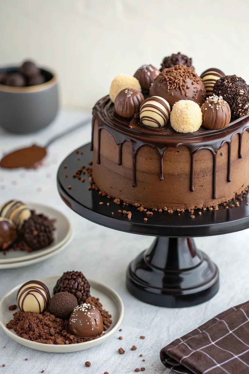 Cocoa spheres enrich a