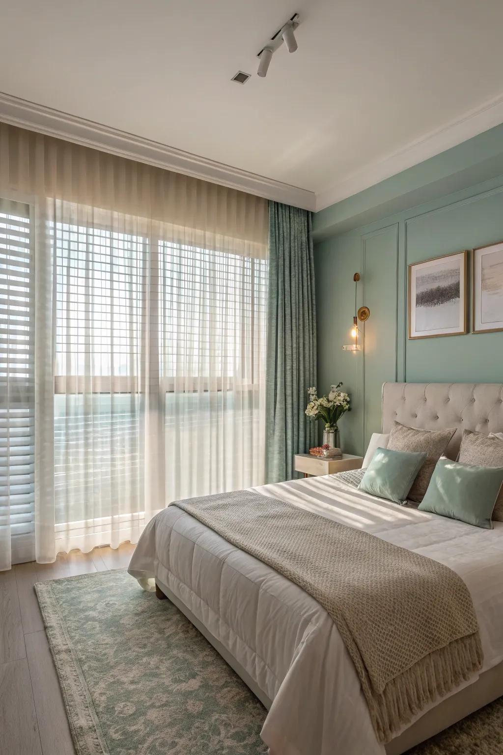 Translucent blinds for a soft and airy light