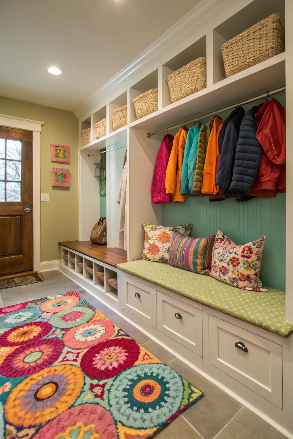 Decorative components that introduce warmth to your entryway.