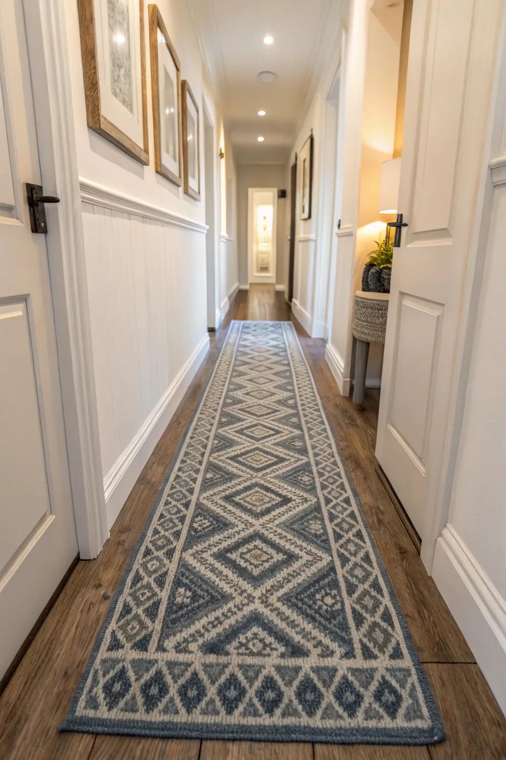 Runners introduce warmth and direction to your hallway.