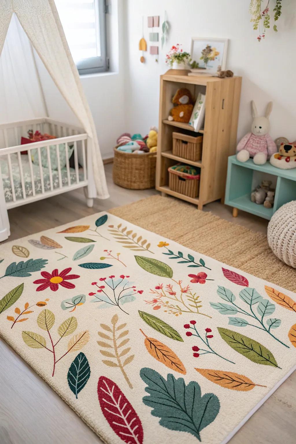 Nature-inspired ground coverings bring the outdoors in.