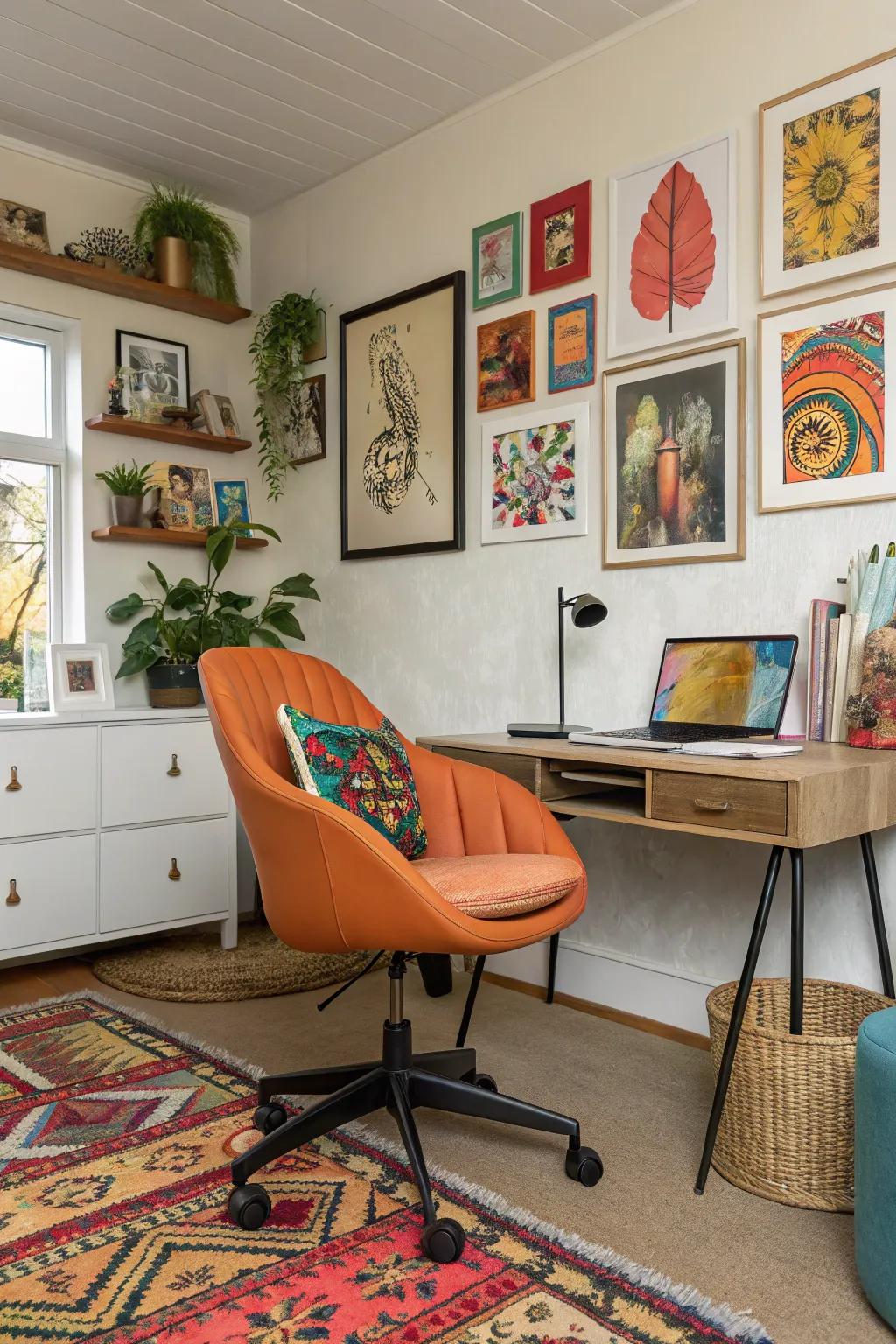 Unique seating designs can serve as stunning centerpieces in any office.