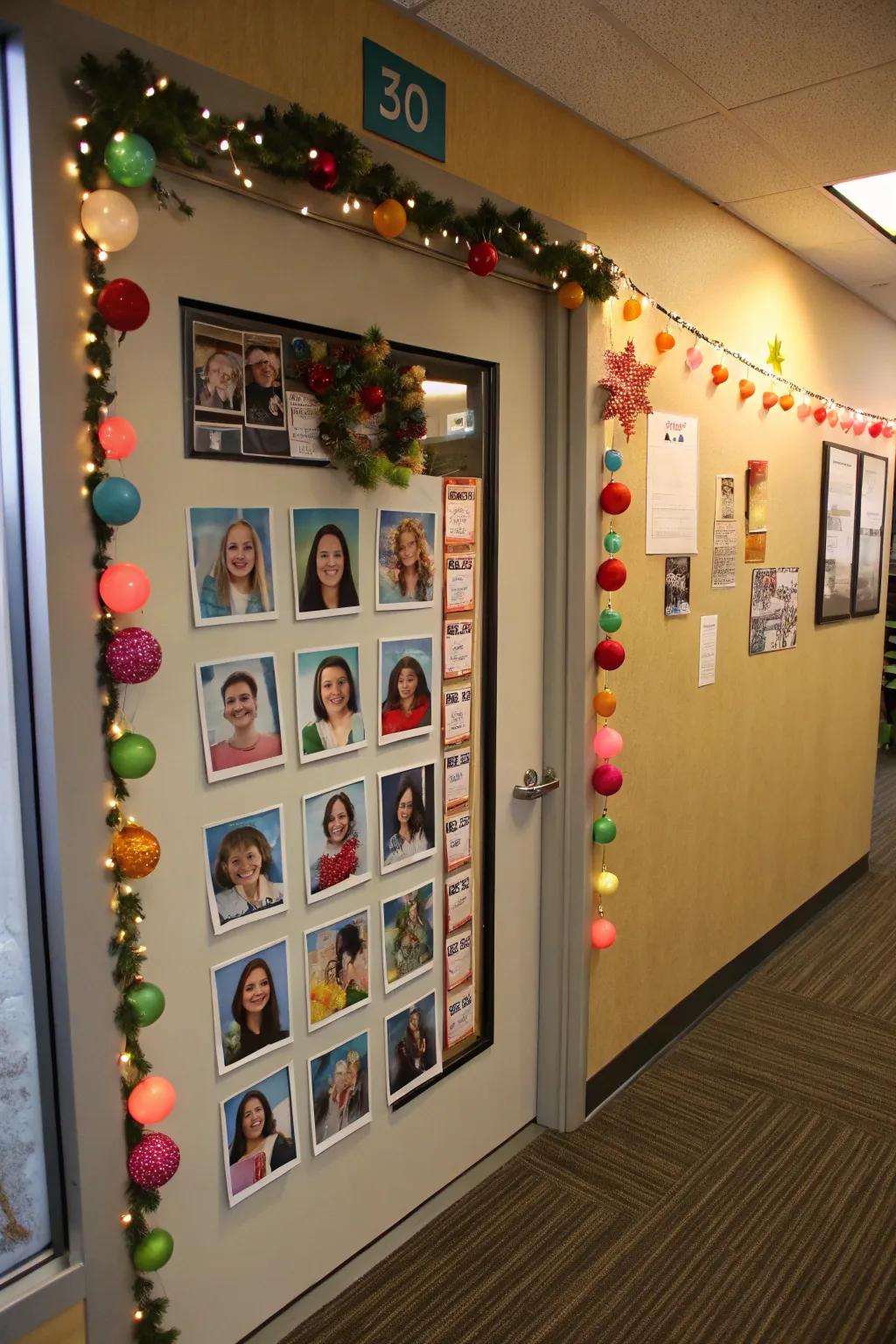 Show off your team spirit with this collaborative door design.