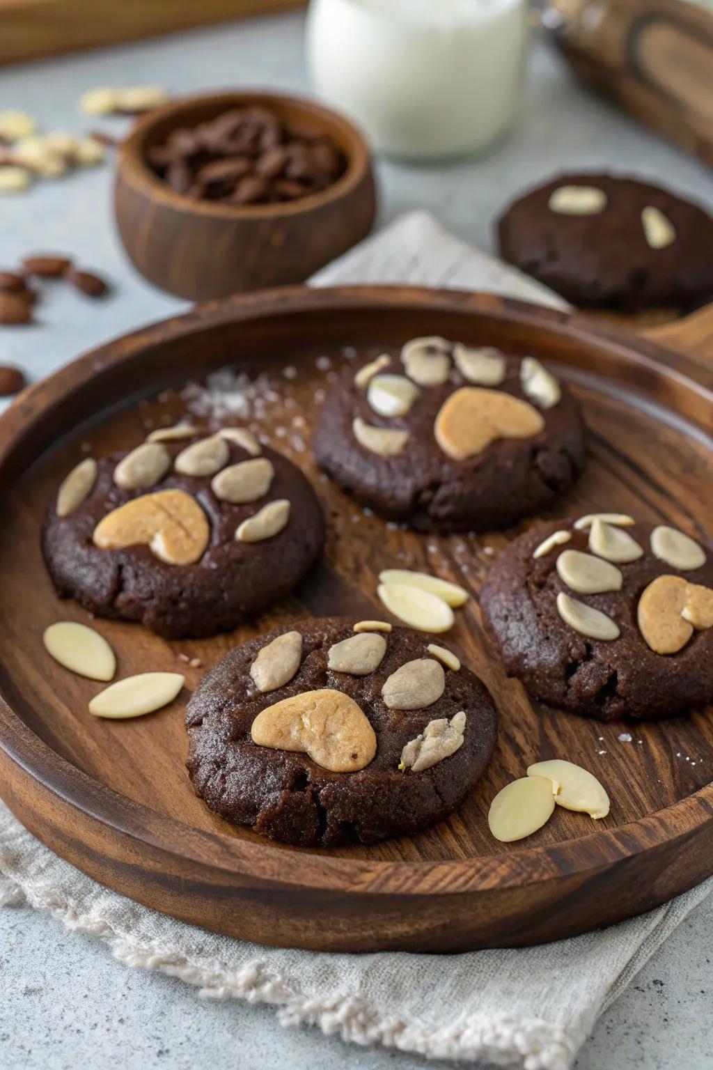 Bear footprint biscuits, capturing the essence of the wild.