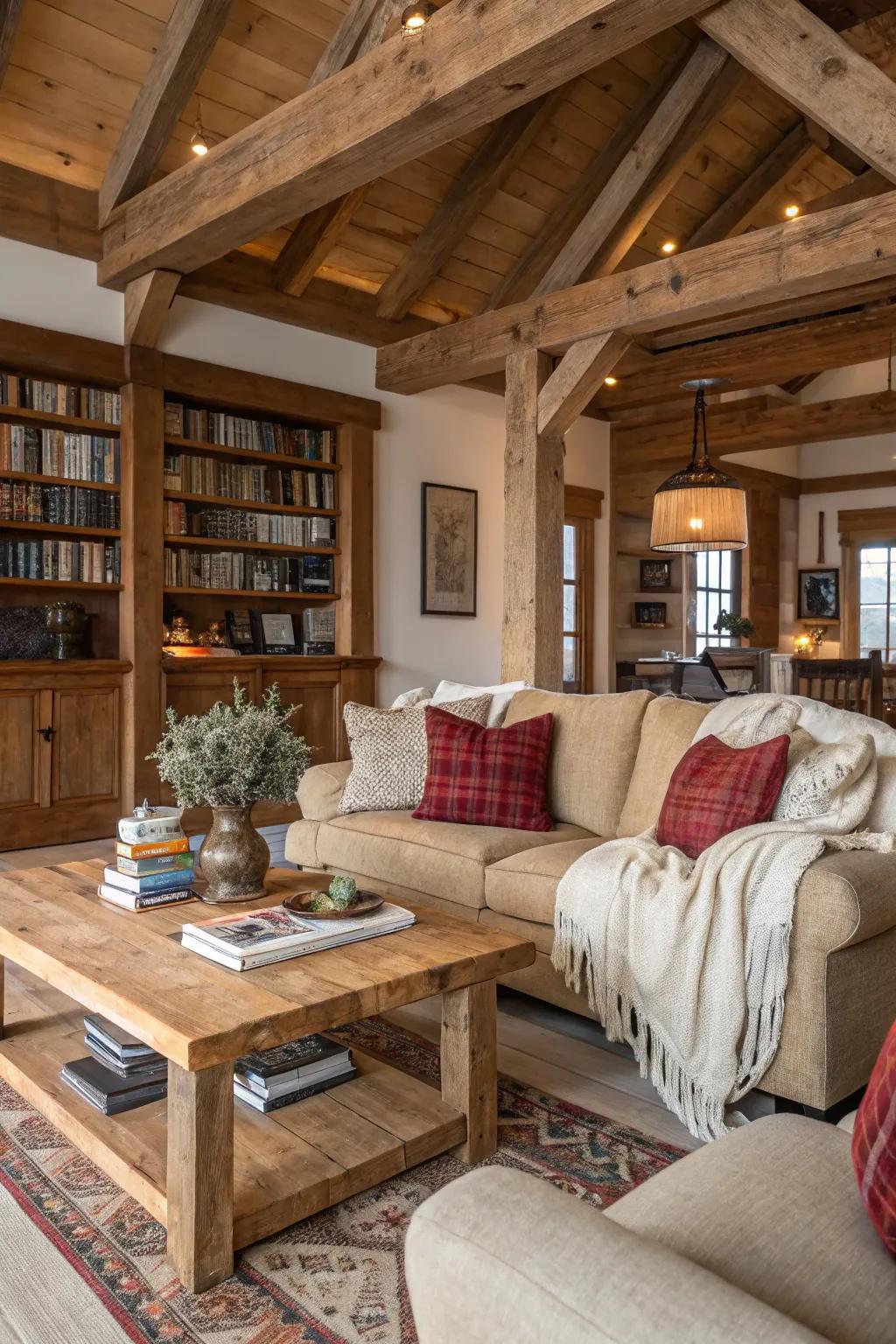 Warmth and refinement are combined in farmhouse sophistication.