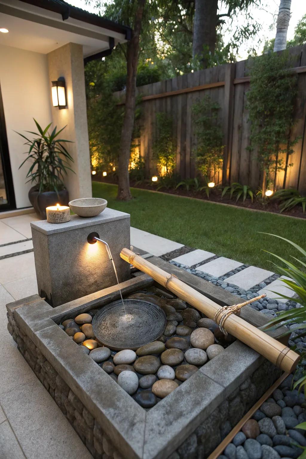 Zen fountains provide a serene minimalist aesthetic.