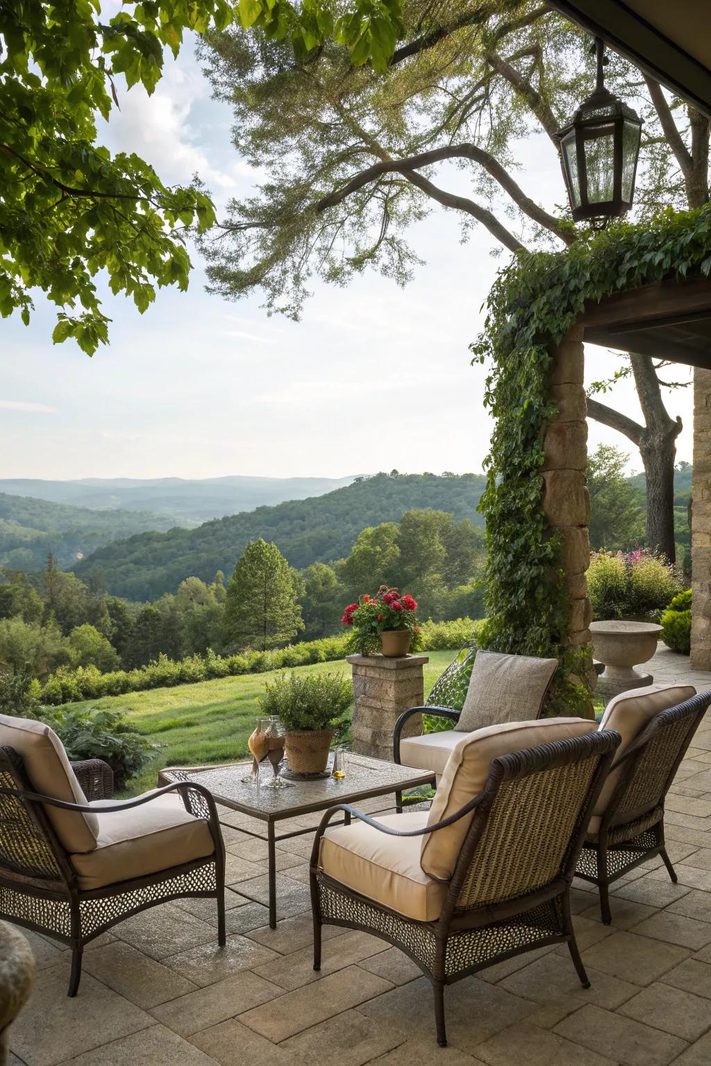 Bask in the beauty of nature from your perfectly positioned patio.
