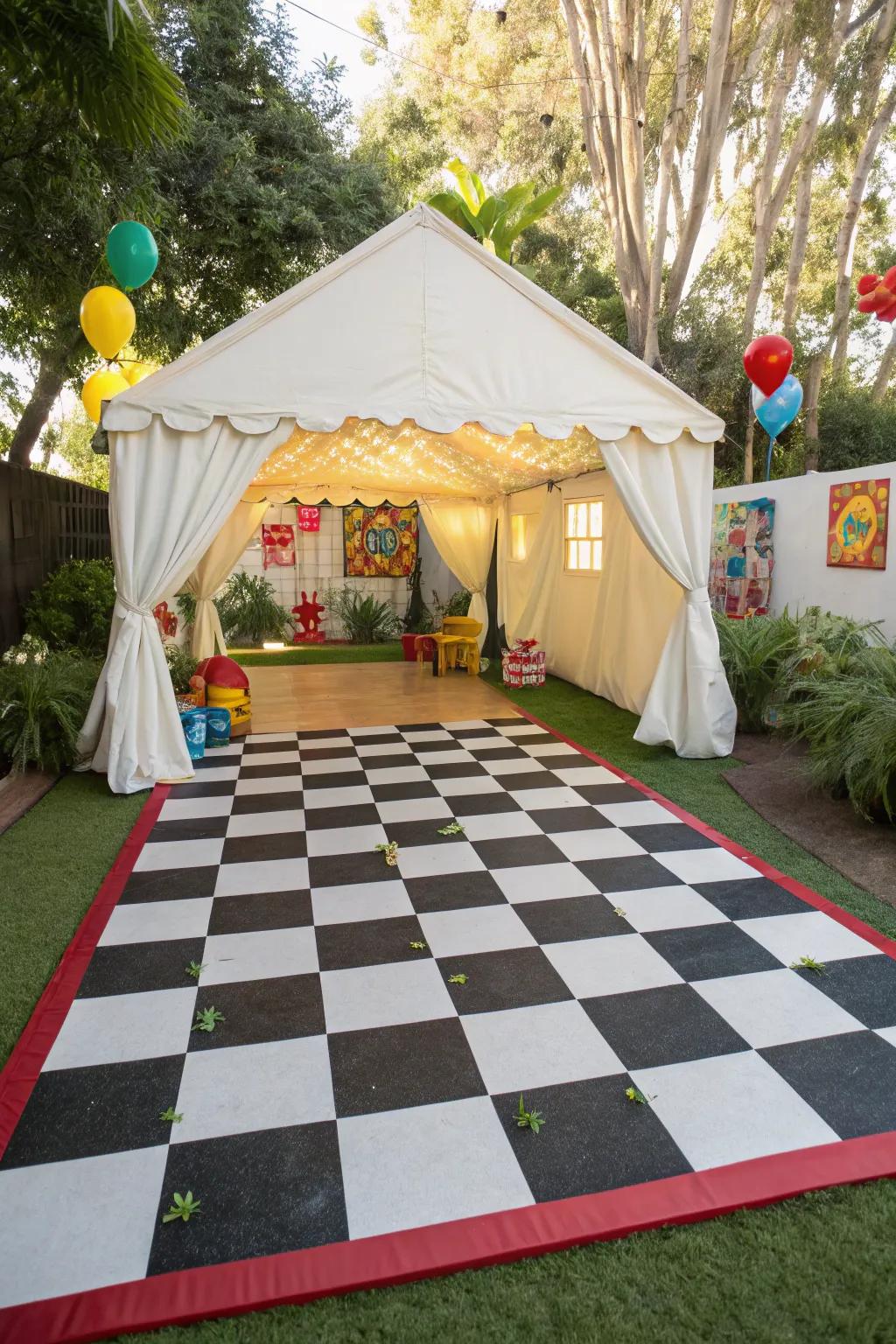 Patterned designs bring a playful vibe to any event.