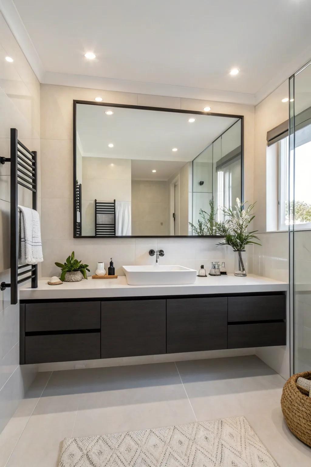 Suspended stands offer a streamlined, space-maximizing solution.