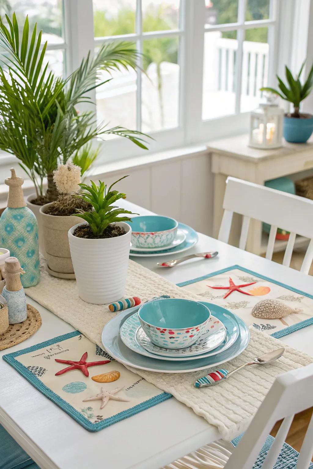 Theme-based collections can flawlessly unify your table décor.