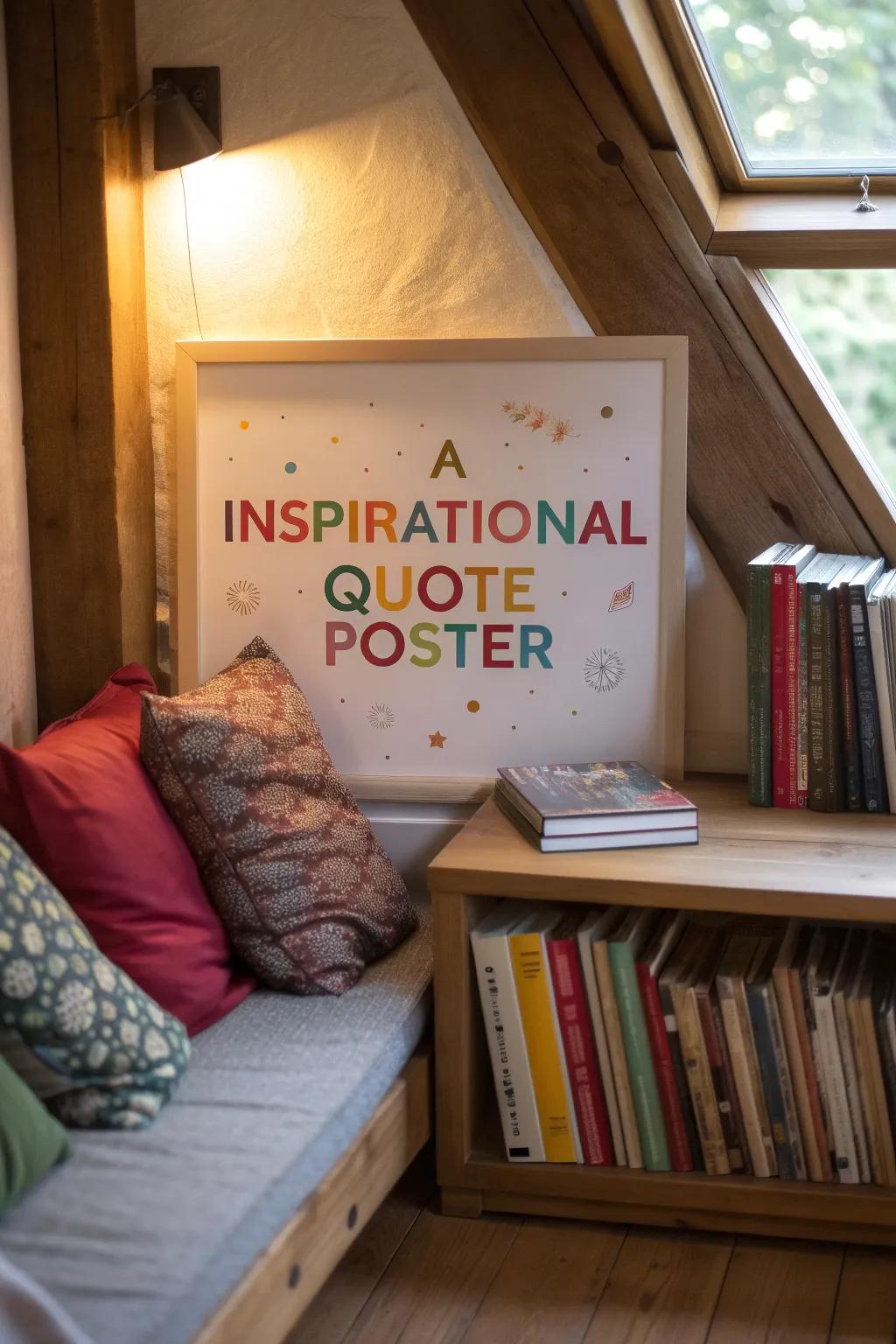 An uplifting saying art piece to elevate and inspire children.