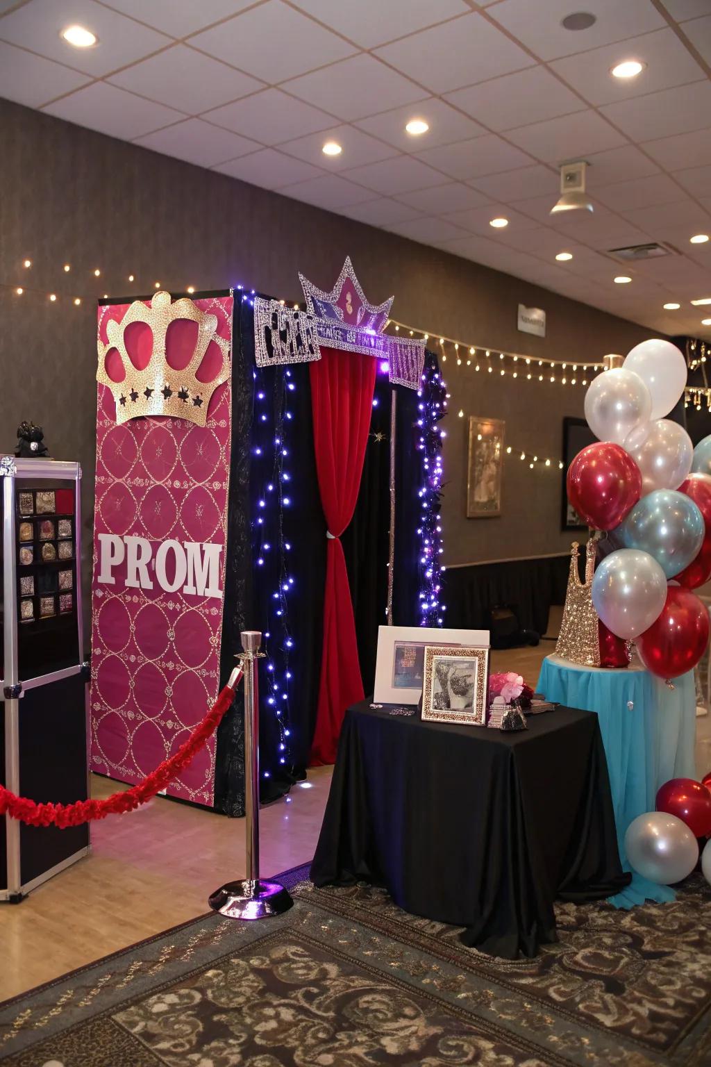 With themed photograph booth scenes, capture enjoyable moments.