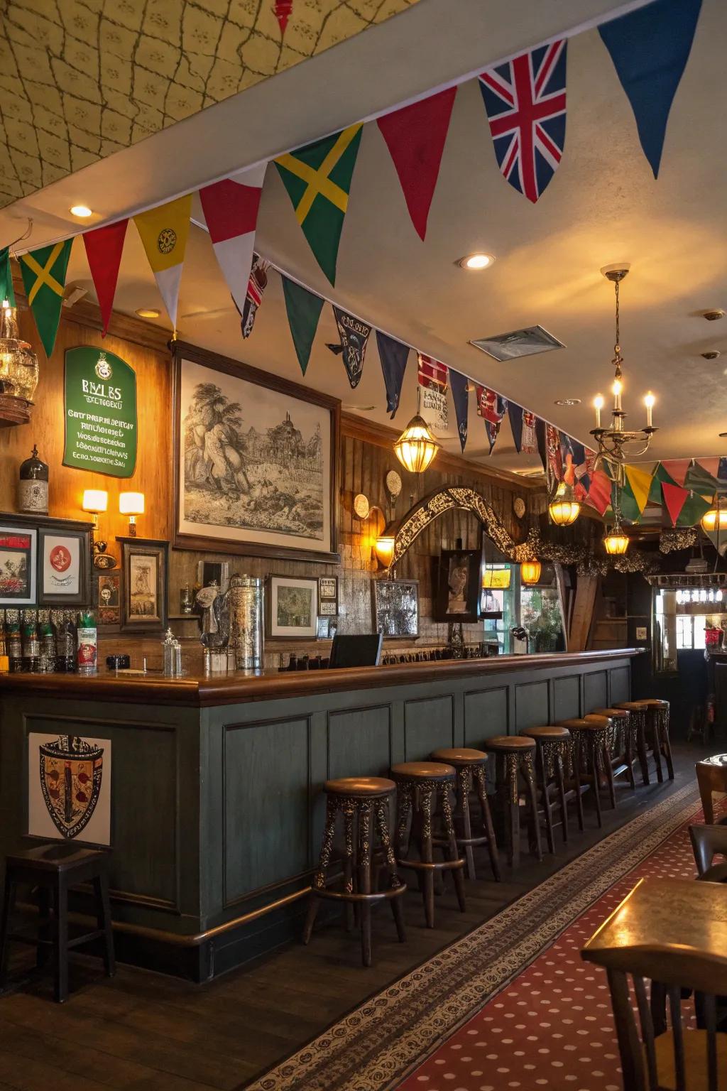 Thematic features personalize and enhance your pub's atmosphere.