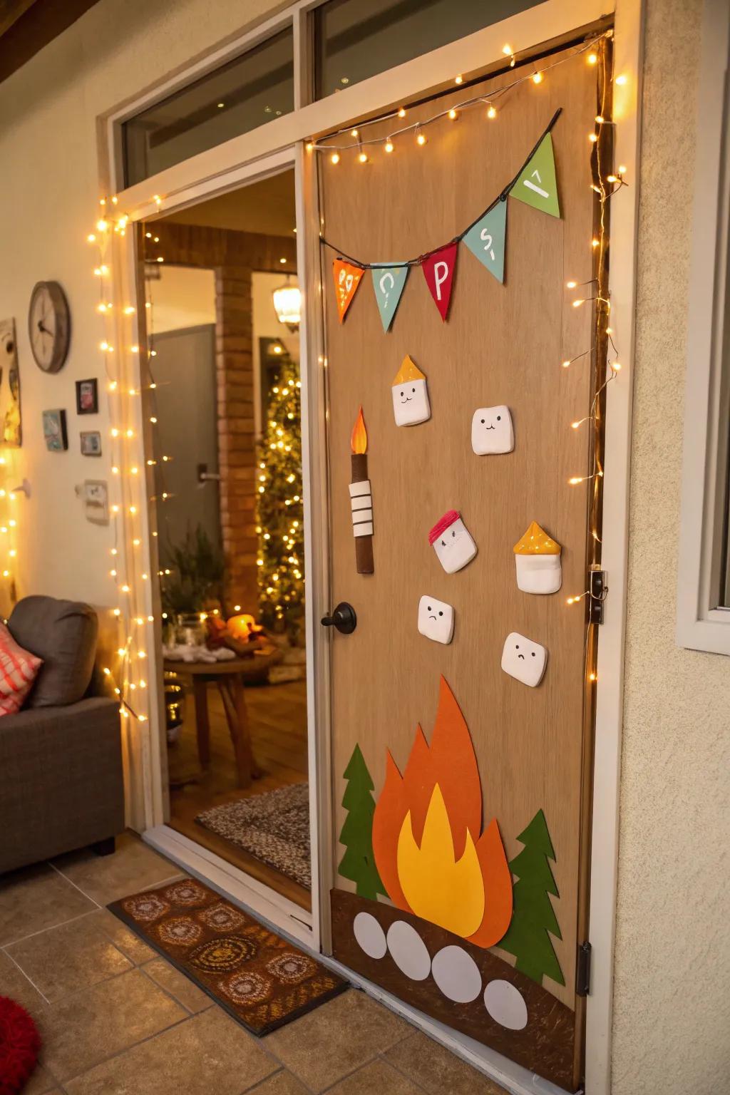 Warm campfire patterns for snug vibes.