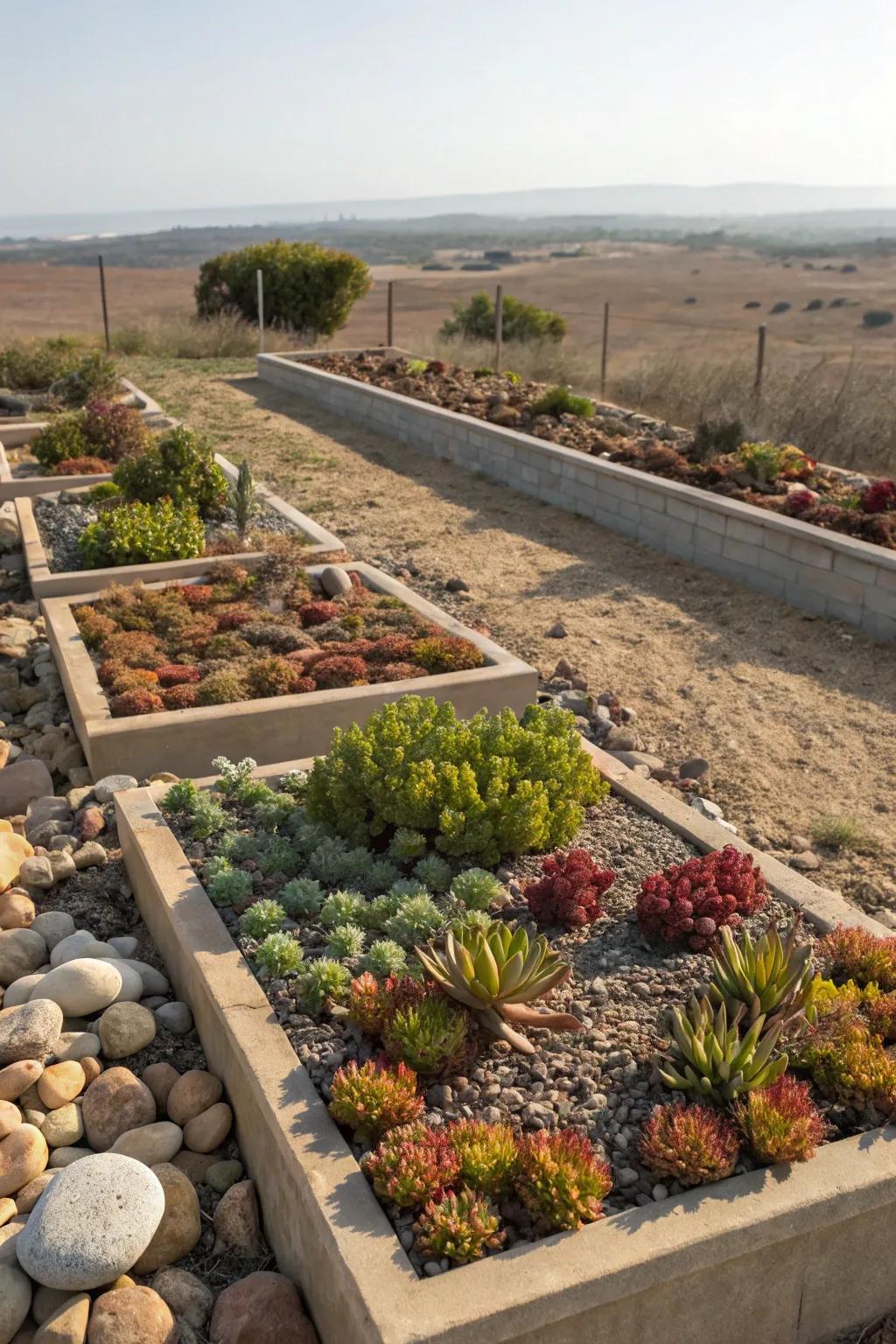 Drought-tolerant plants offer a distinctive, low-upkeep choice.