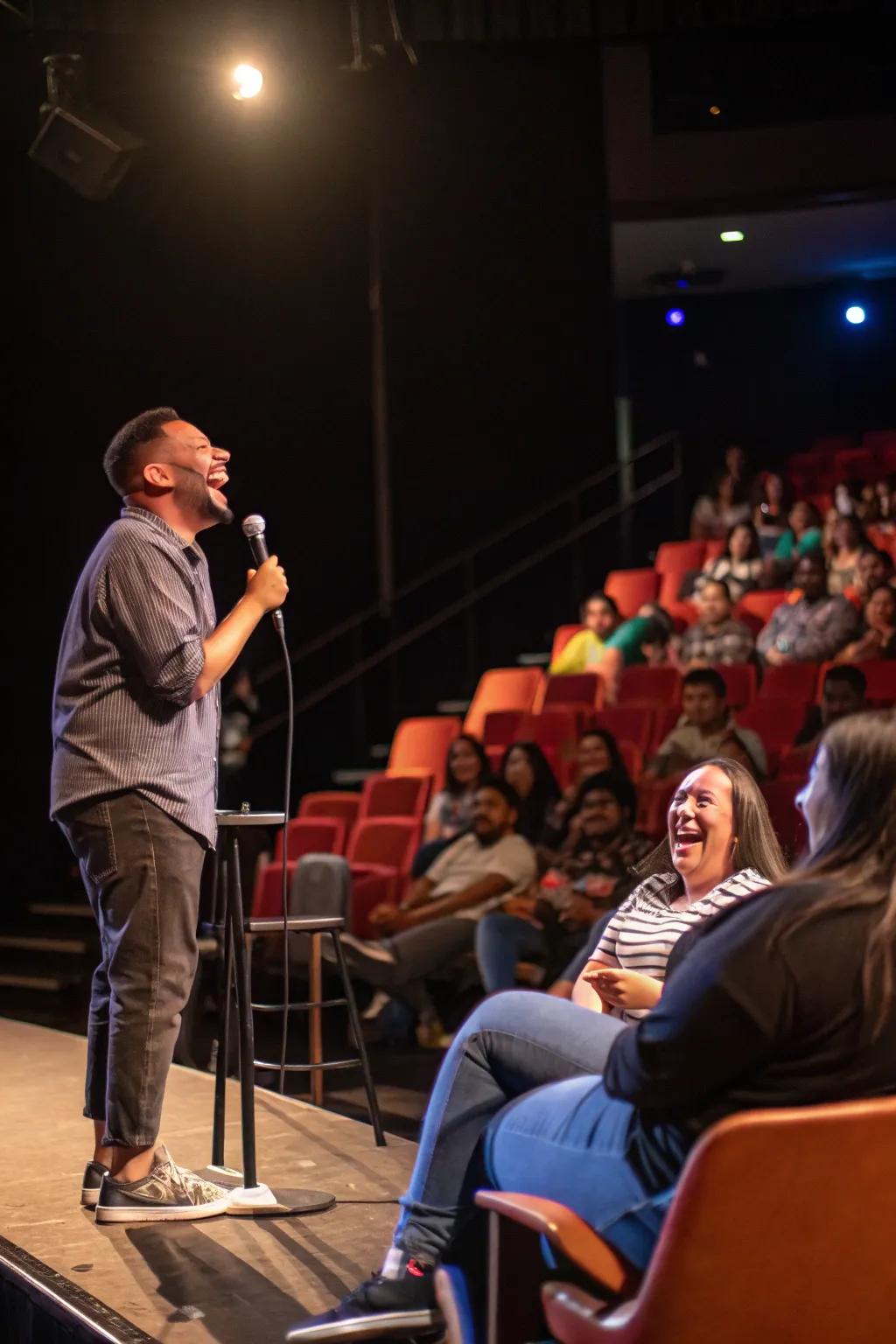 A lively roast session filled with humor and laughter.