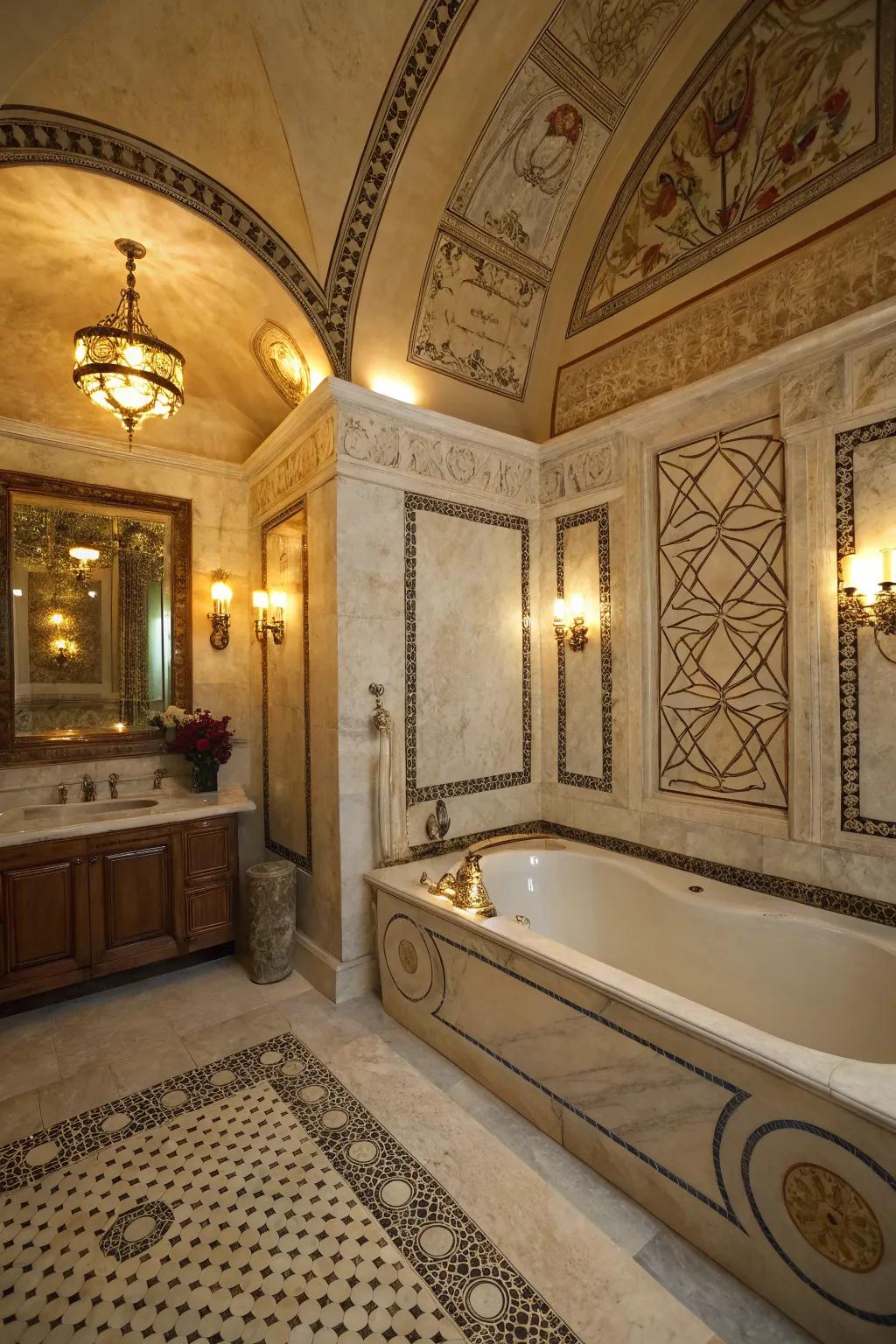 Warm lighting establishes a cozy and inviting atmosphere.