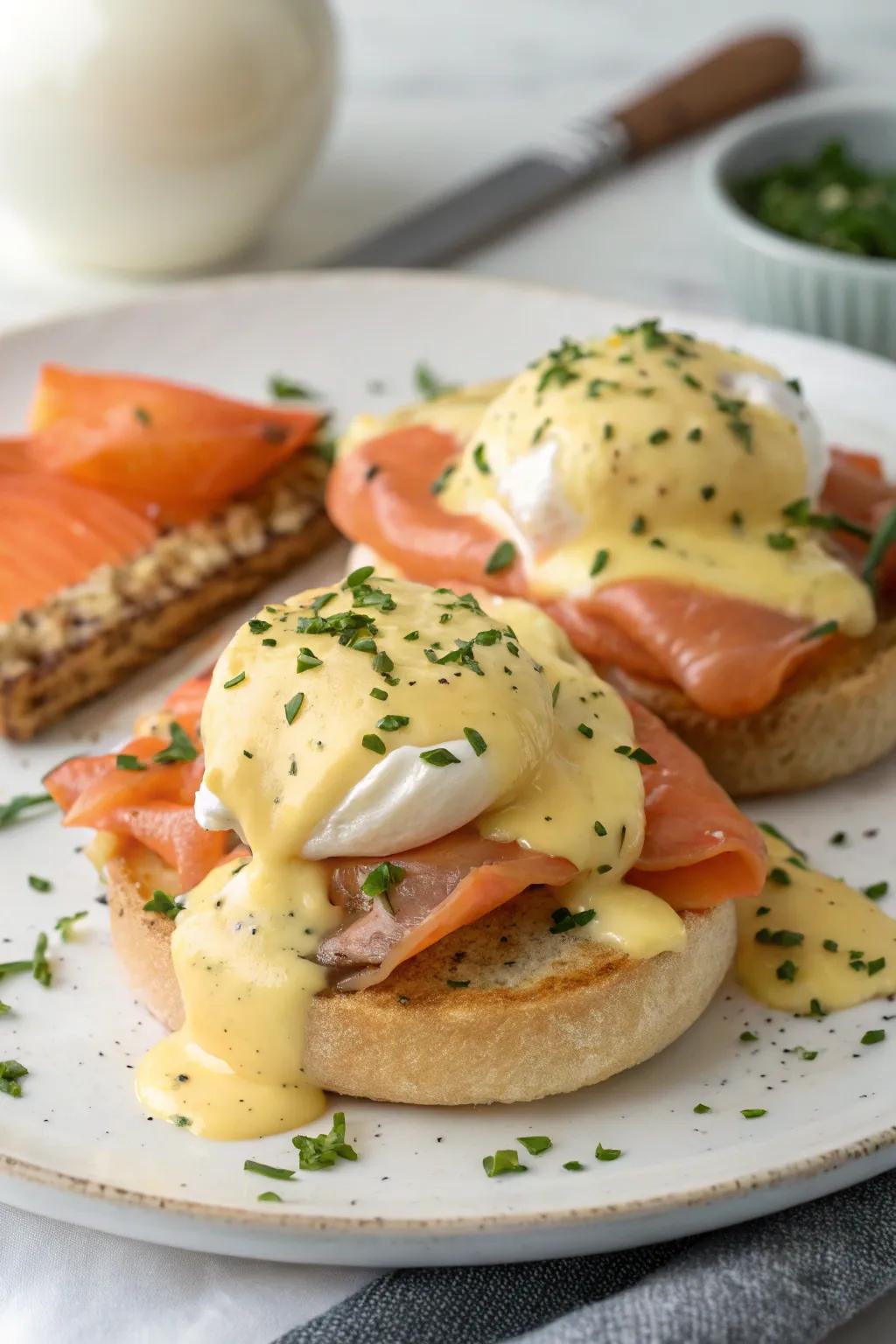 Elevate your breakfast with a luxurious version of a refined breakfast creation.