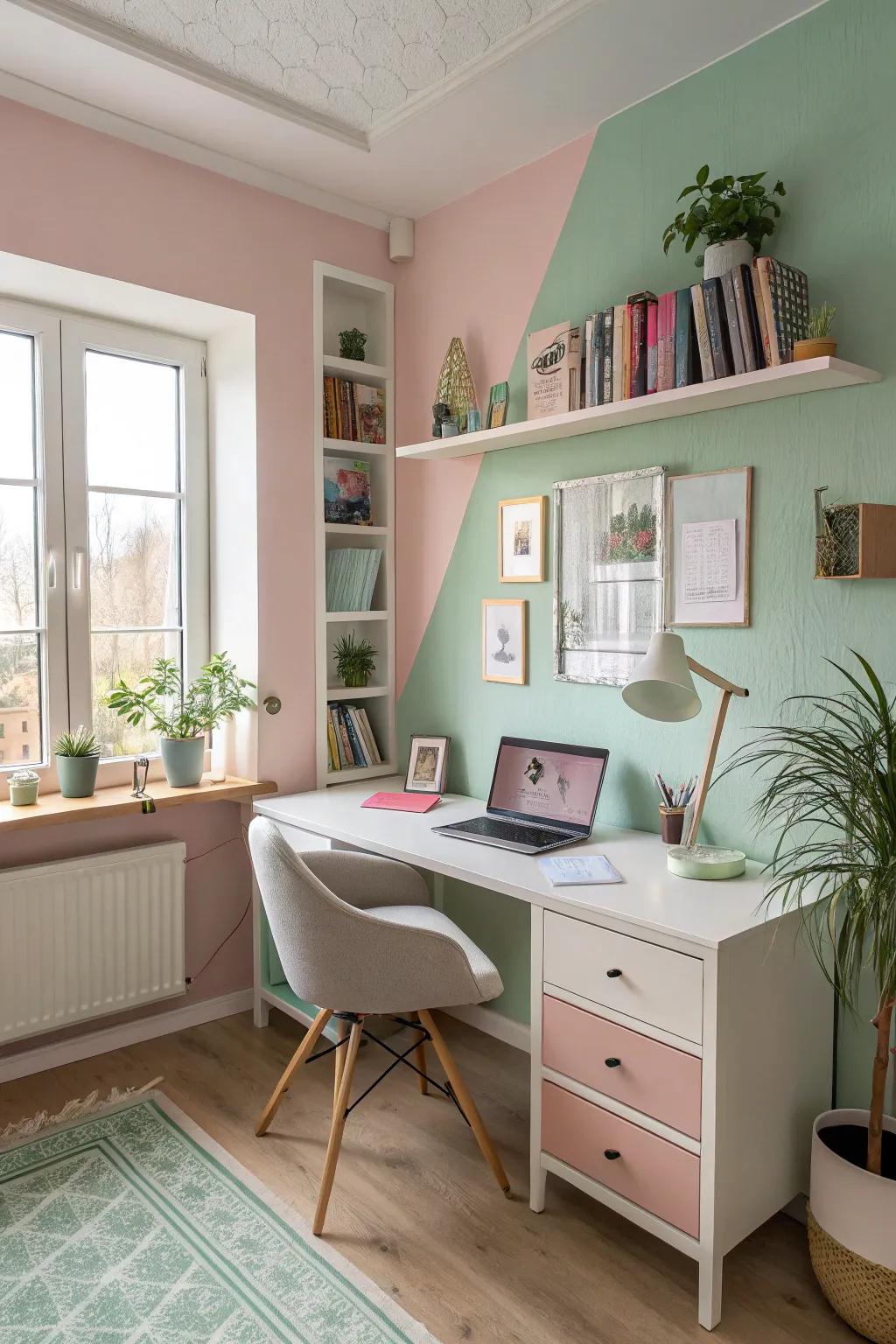 Subdued tints deliver a kind and welcoming ambiance.