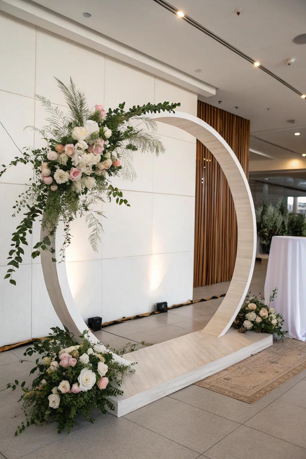A minimalist arch design that showcases elegance through simplicity.