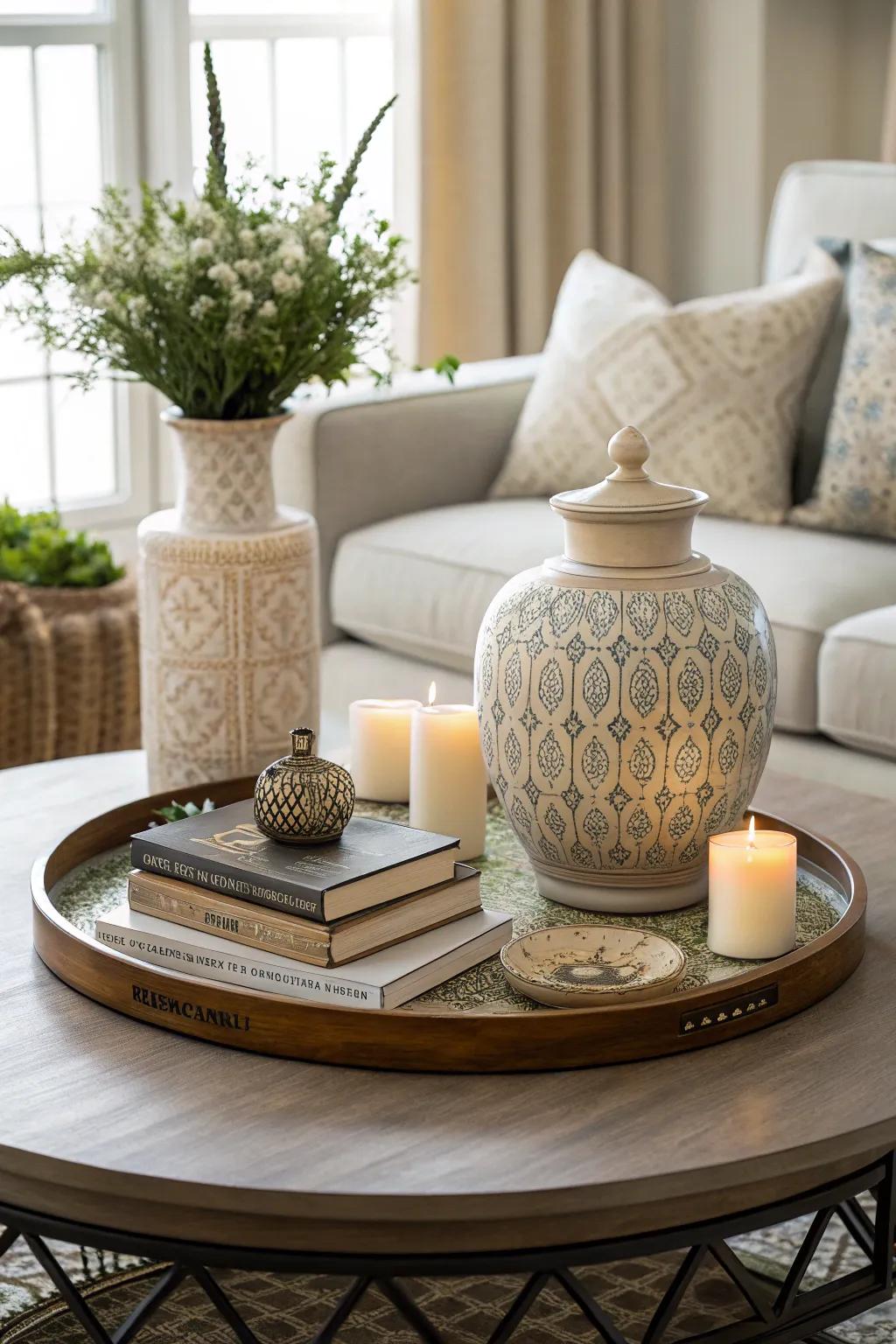 Vases can be striking focal points on your table.