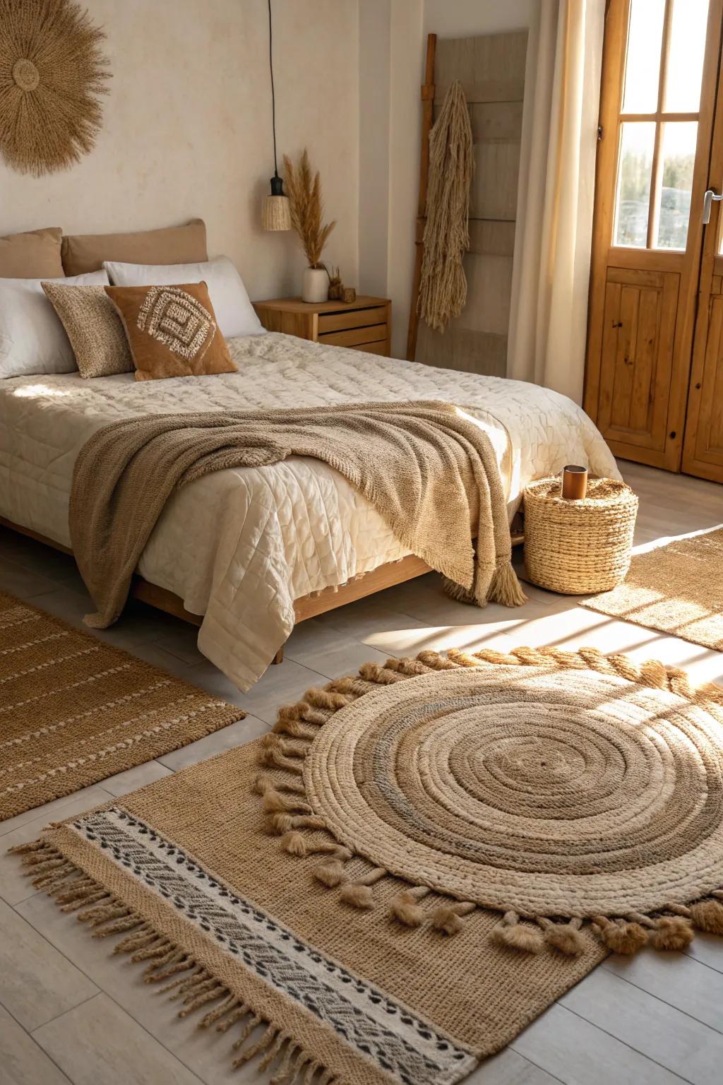 Rugs with texture introduce dimension and intrigue to your design.