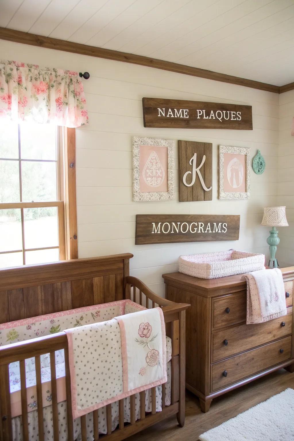 Personalized décor introduces an element of uniqueness.