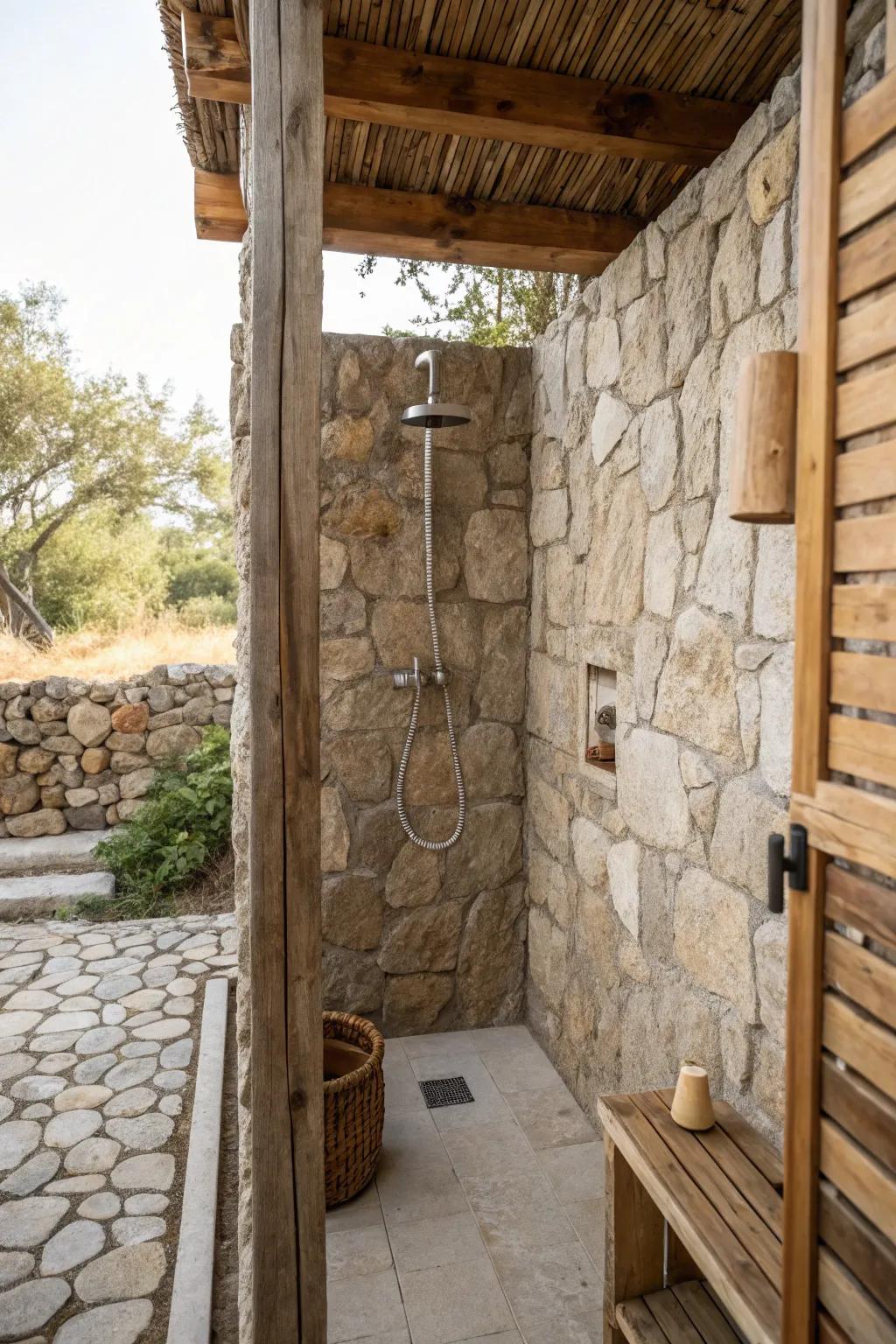 Uncluttered decor enhances the countryside charm by emphasizing natural elements.