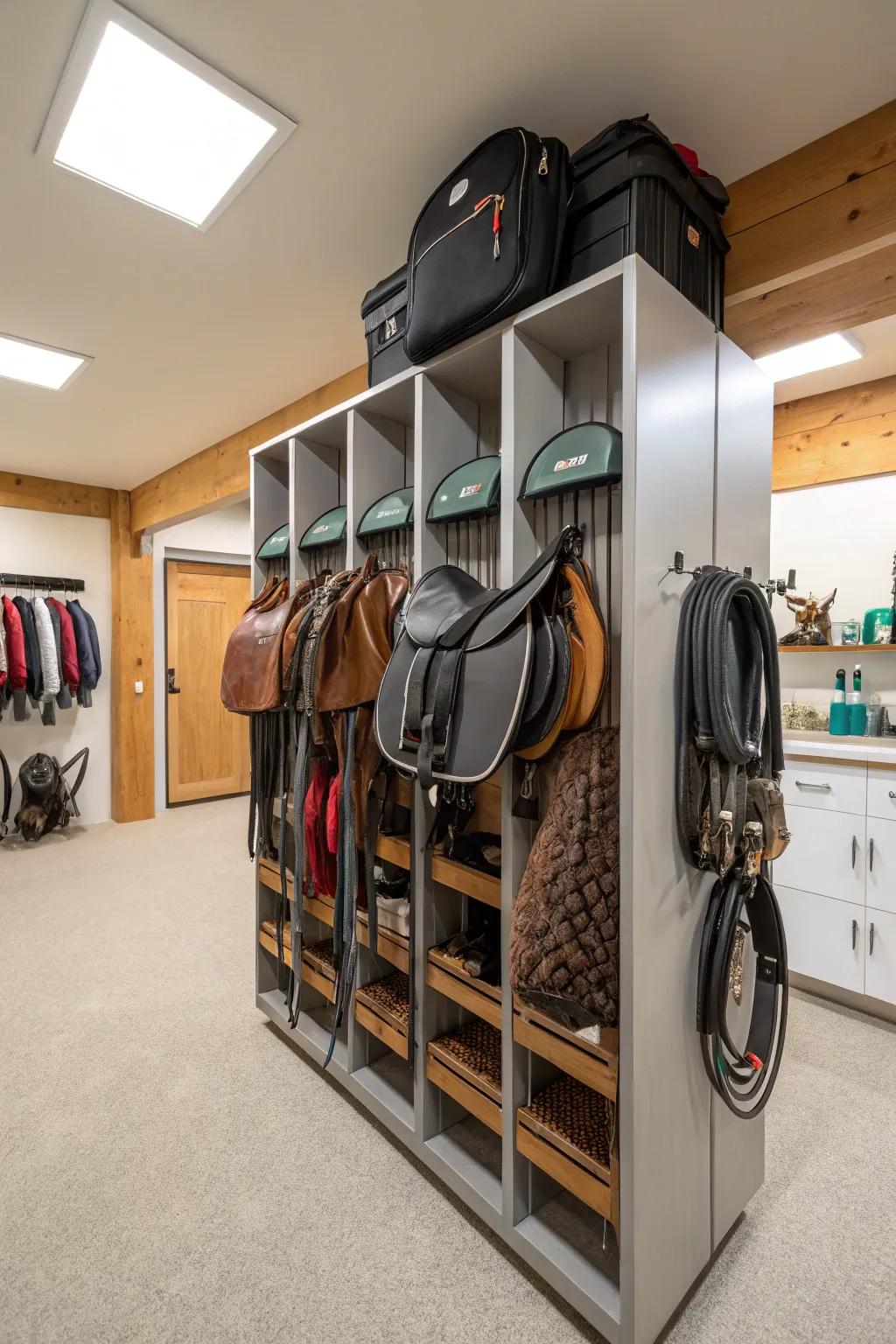 Establish ideal arrangements using customizable racks.