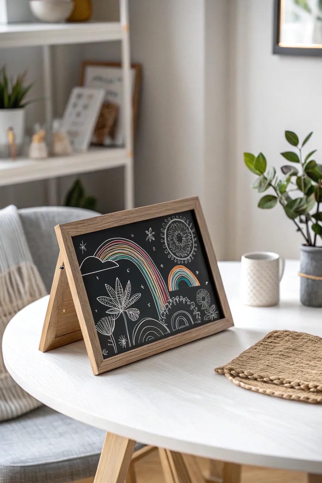Unveil bursts of color with minimalist charm and Boho flair. #ScratchboardArt #ScandinavianMinimalism