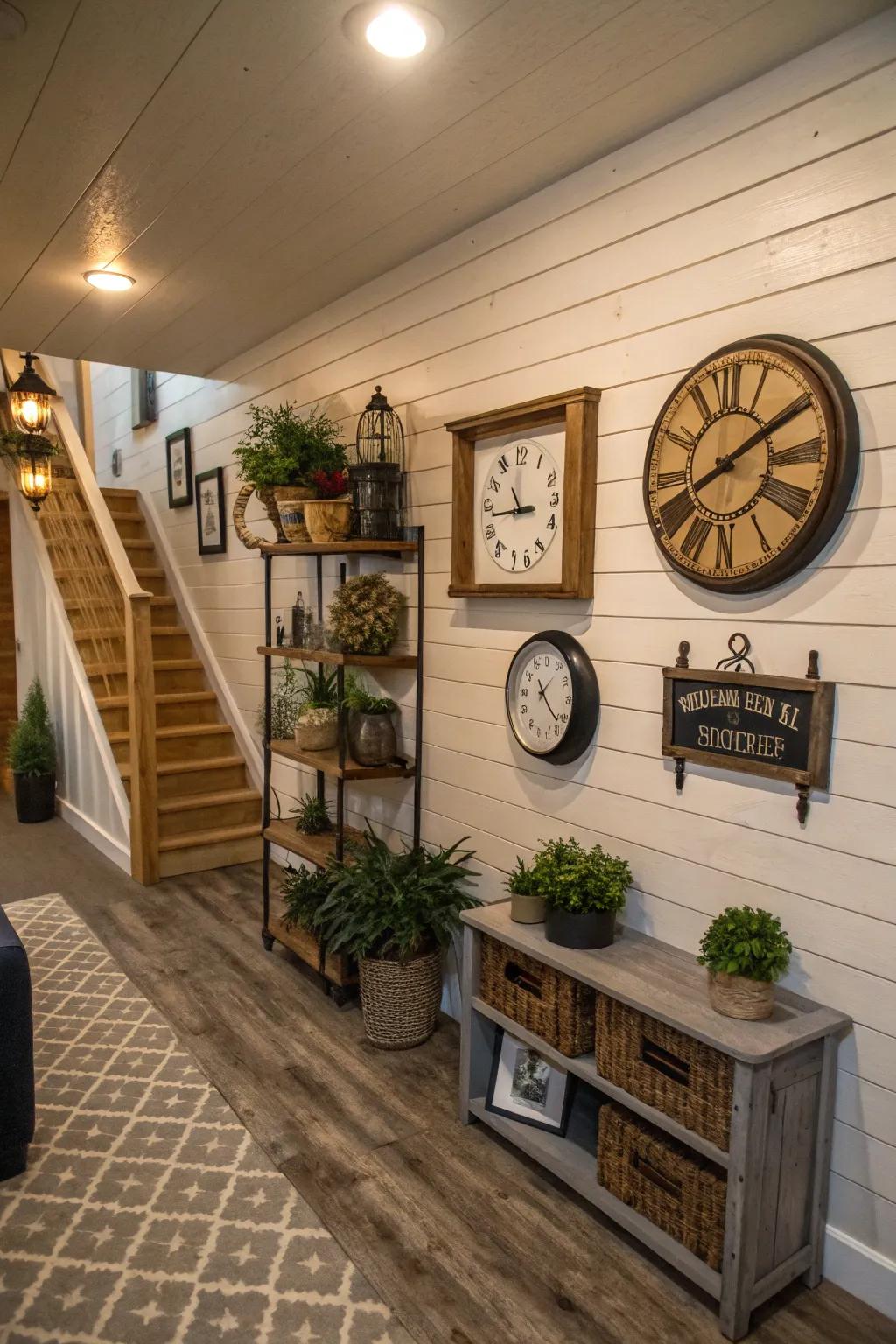 Personalizing your space with decor paired with shiplap.