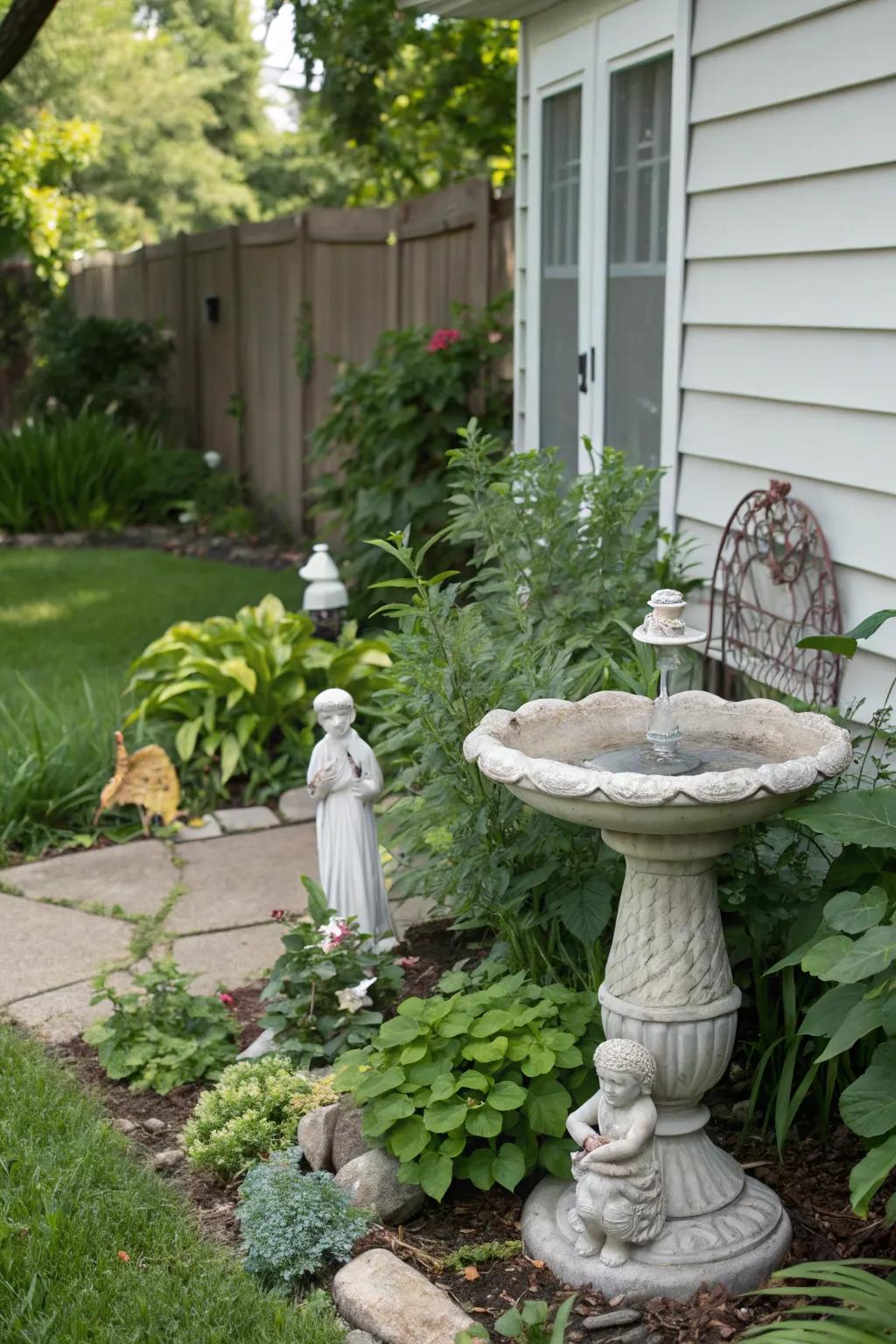 Garden ornaments infuse character and charm into your outdoor setting.