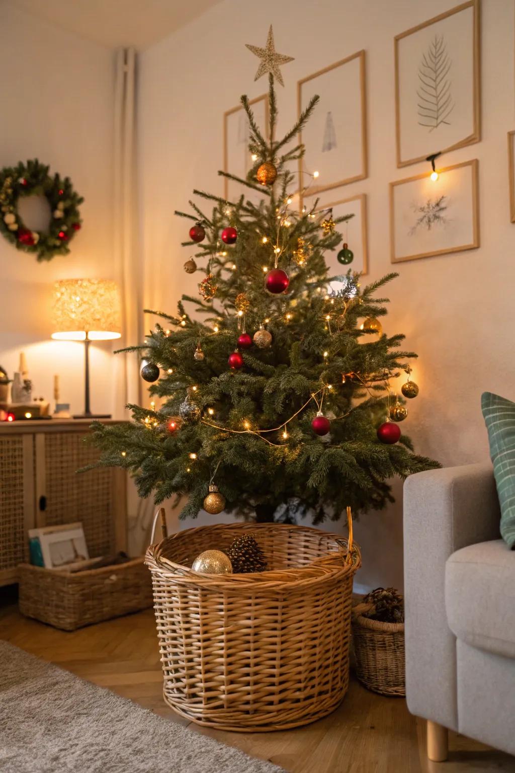 An inventive spin through a distinctive tree base.
