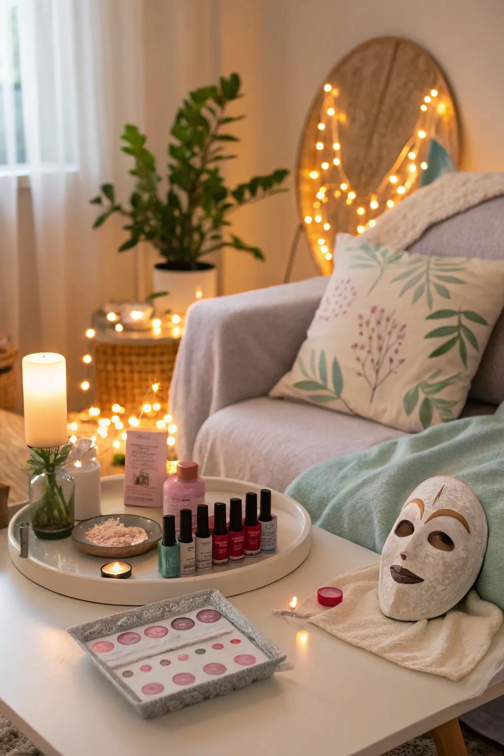 Enjoy a revitalizing do-it-yourself beauty spa session.
