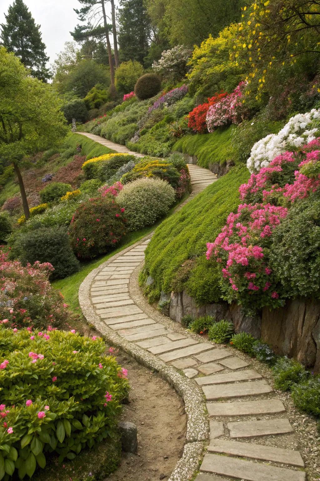Walkways lead you through your garden journey.