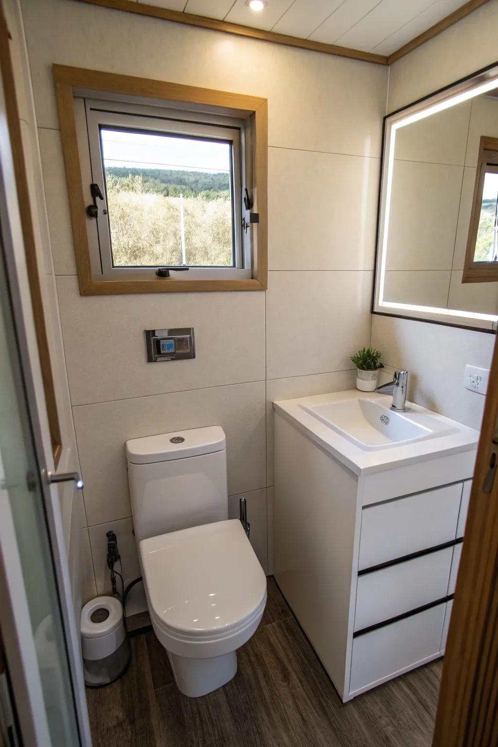 Space-conscious fixtures maximize area and preserve functionality.