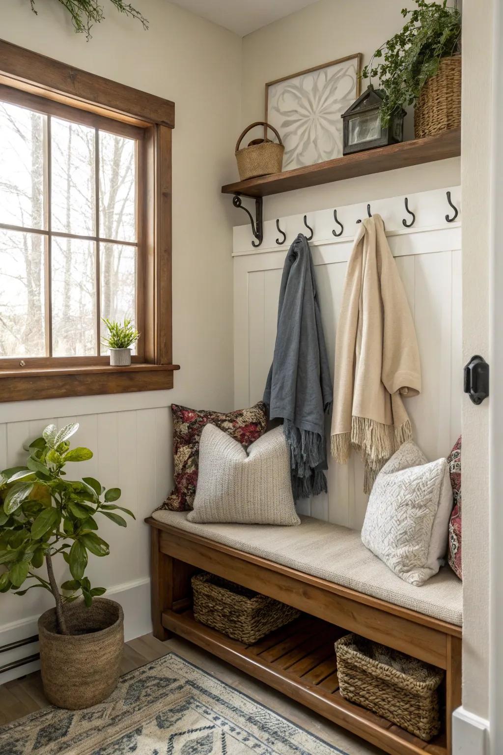 An enchanting corner spot that maximizes every inch.