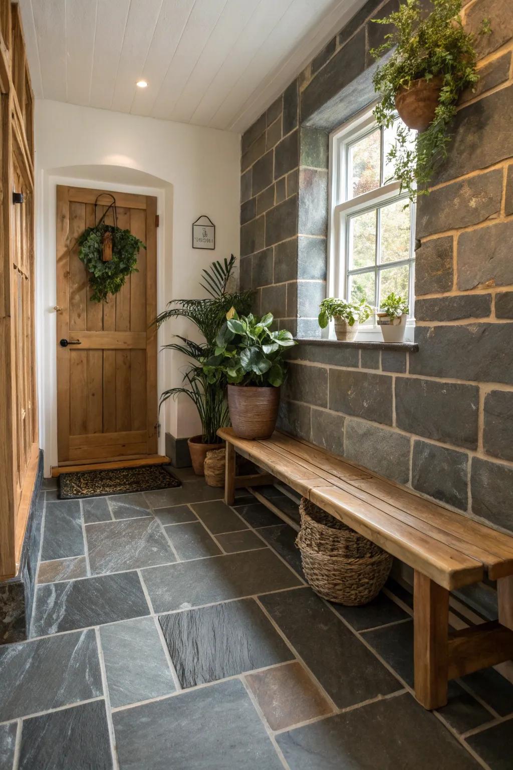 Natural Beauty with Textured Slate Coverings