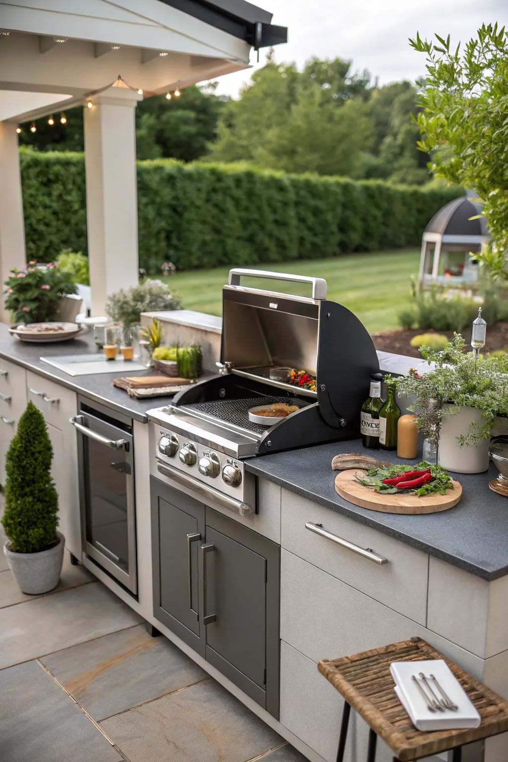 Multi-functional equipment supplies adaptability in culinary practices.