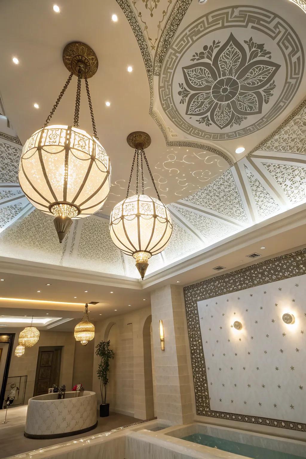 Transform your ceiling into a work of art.