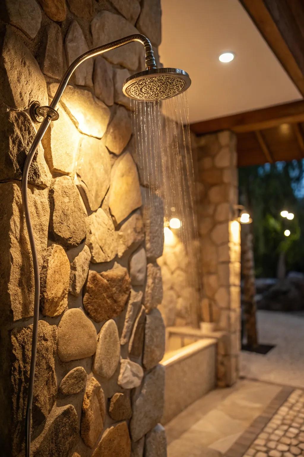 Cordial tones and luminescence amplify the inherent grain of rock.
