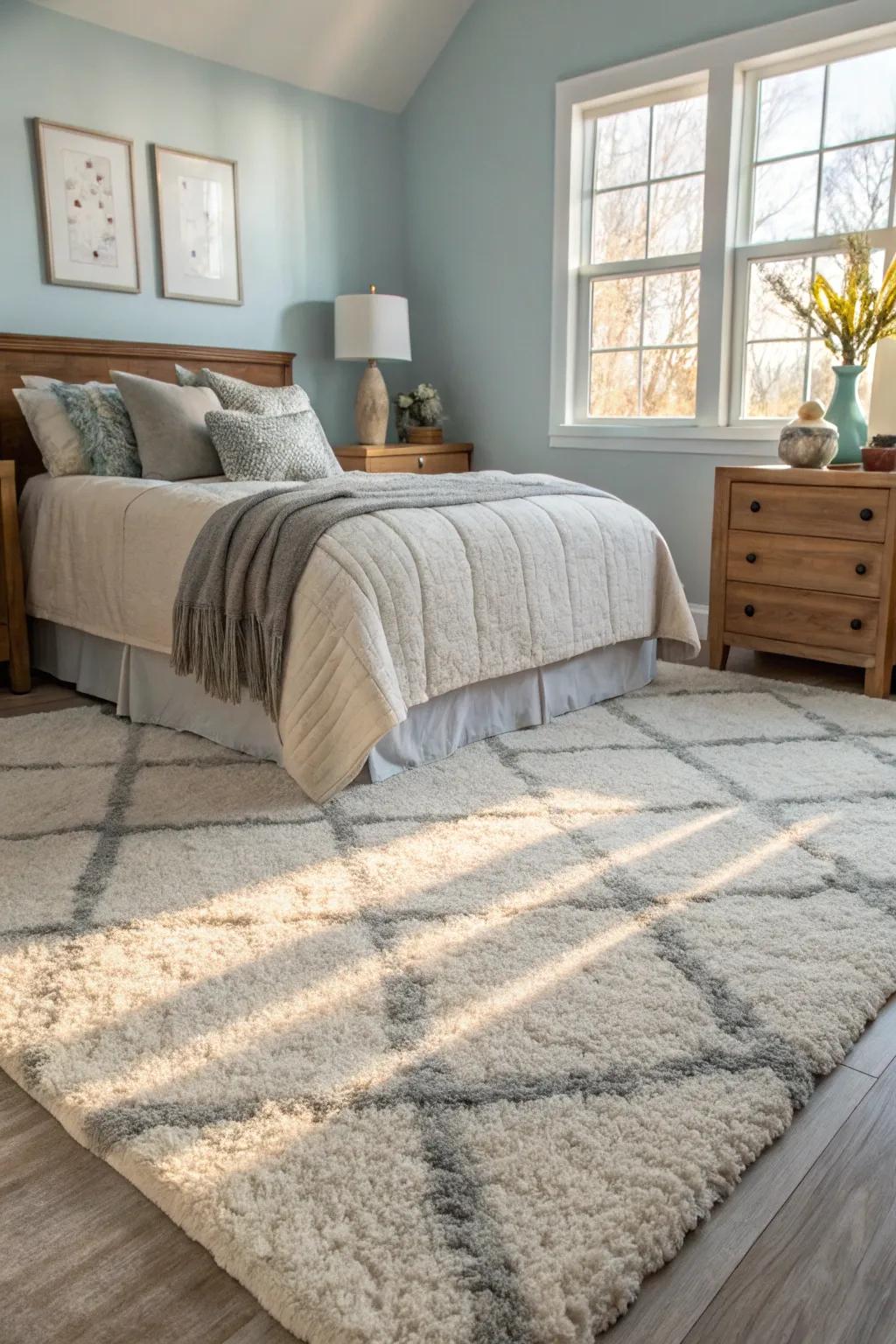 Refine your floor space with a comfortable carpet.