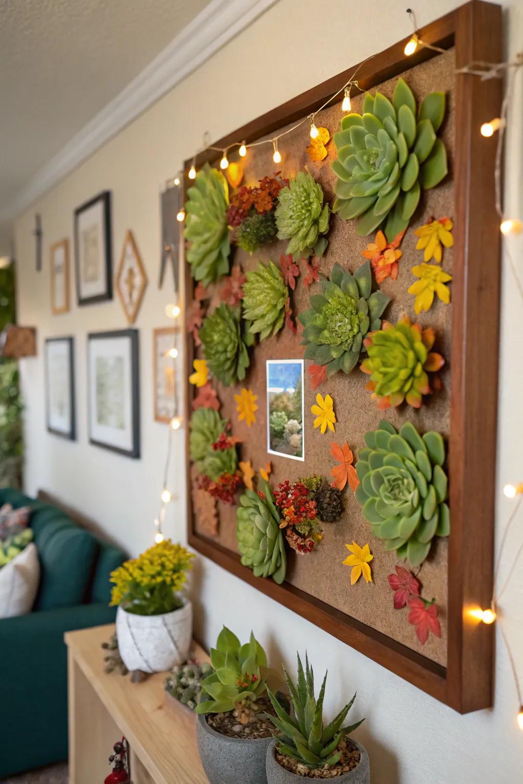 Seasonal succulent themes sustain a contemporary aesthetic throughout the year.