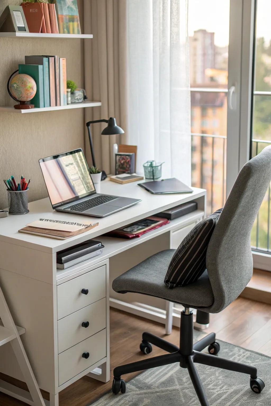 A functional workspace is vital for both study and imagination.