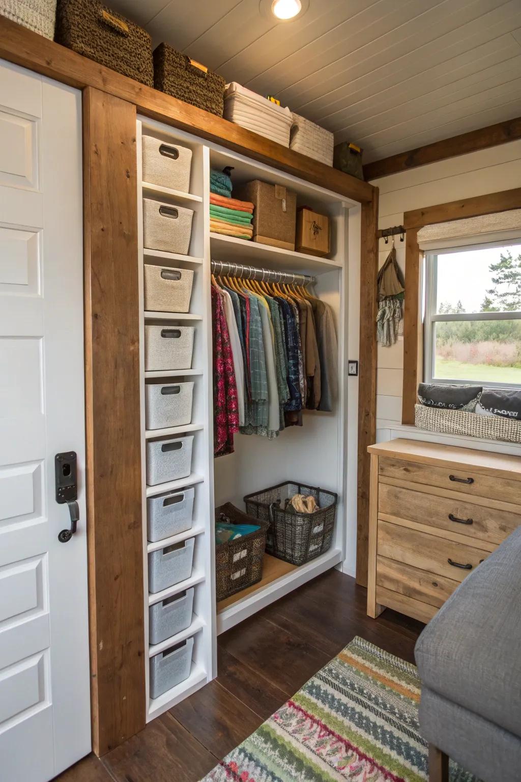 Transform nooks into great storage locations.