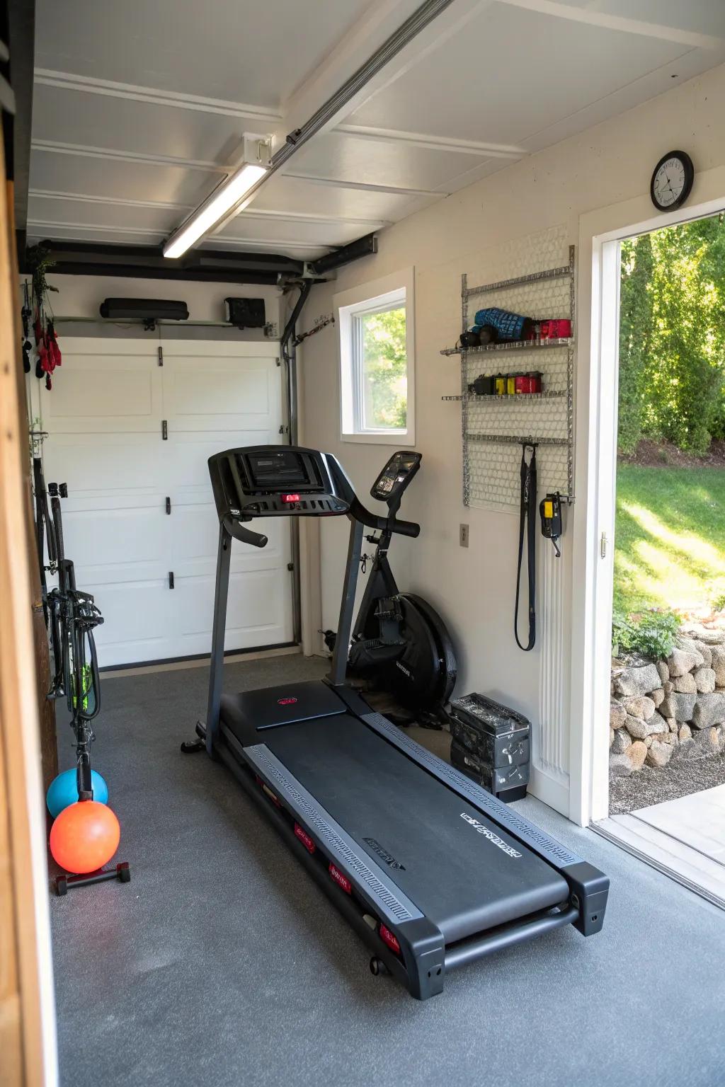 Foldable treadmills provide adaptability for small areas.